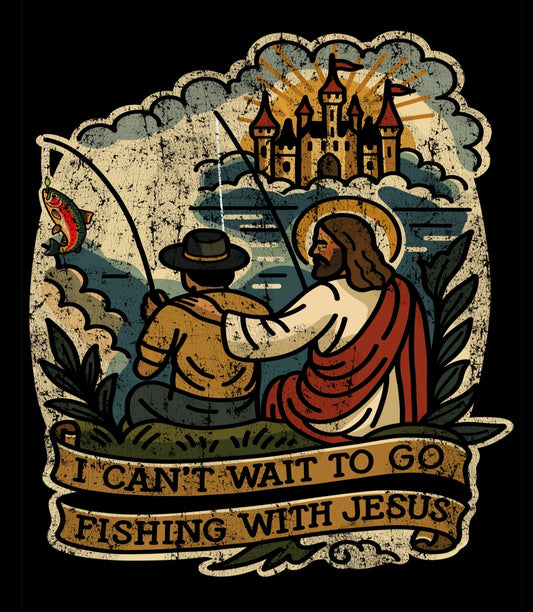 Fishing with Jesus tee
